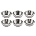 2/4/6pcs Stainless Steel Small Sauce Dishes Seasoning Serving Tray Spice Plates Set Soy Sauce Dish Specialty Tableware