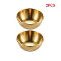 2/4/6pcs Stainless Steel Small Sauce Dishes Seasoning Serving Tray Spice Plates Set Soy Sauce Dish Specialty Tableware